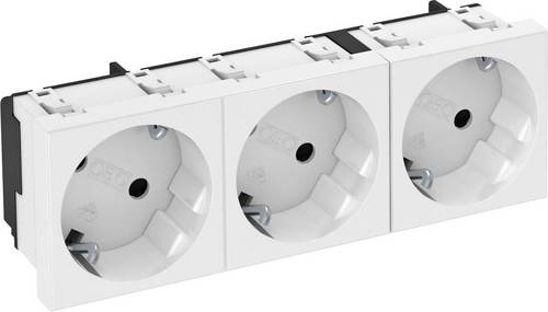 6120122 Geräteeinbaukanal 3fach Steckdose (B x H x T) 135 x 45 x 40 mm 1 St. Reinwei