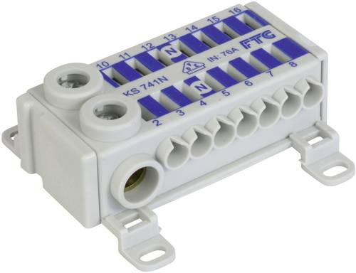 FTG Friedrich Göhringer KS741N Klemmblock Blau 1polig 75A