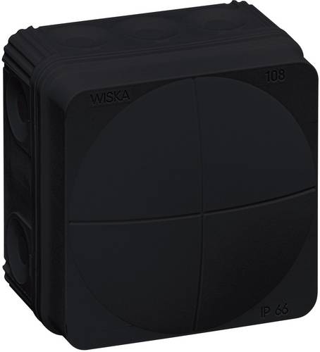 Wiska 10061999 Abzweigkasten (L x B x H) 76 x 76 x 51 mm Schwarz IP66