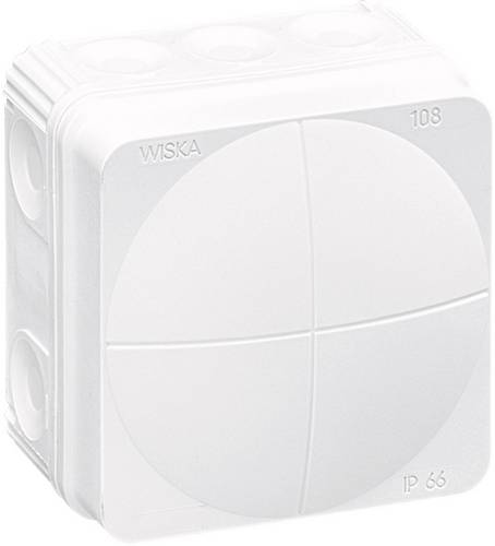 Wiska 10060622 Abzweigkasten (L x B x H) 76 x 76 x 51 mm Weiß IP66