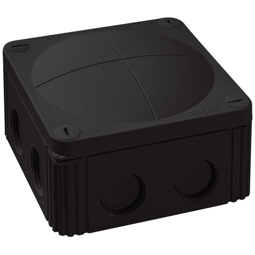 Boîte de dérivation Wiska 10060648 (L x l x H) 110 x 110 x 66 mm noir IP66/IP67