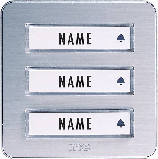 m-e modern-electronics Bell 203 silver Funkklingel Sender