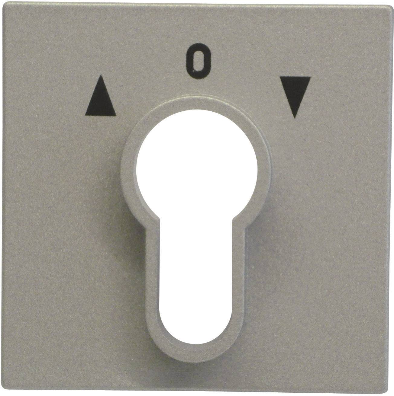 GIRA Abdeckung Schlüsselschalter System 55, Standard 55, E2, Event, Event Klar, Event Opak, Esprit, ClassiX Aluminium 0664 26 1 St.