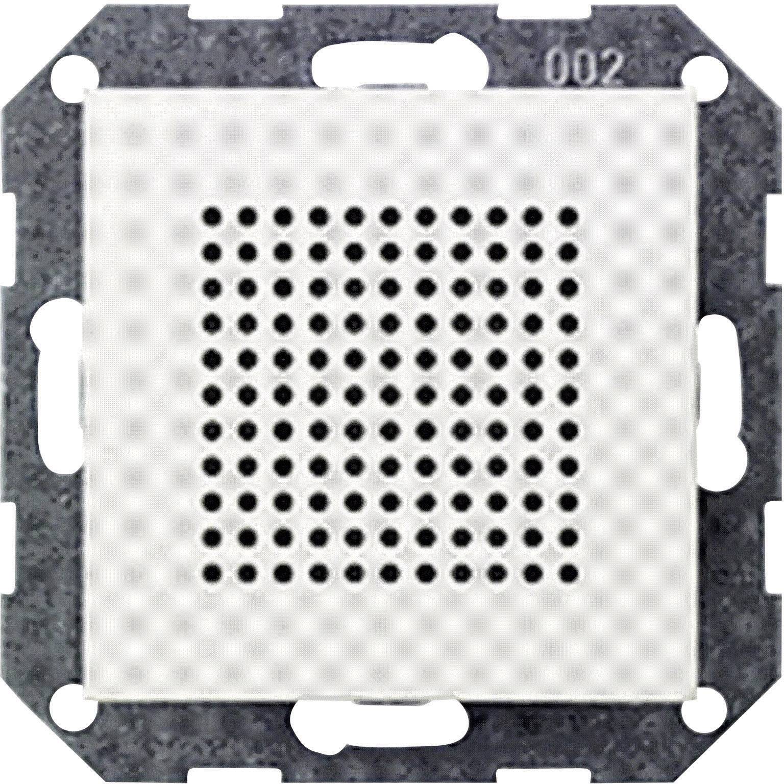 GIRA Einsatz Lautsprecher System 55, Standard 55, E2, Event, Event Klar, Event Opak, Esprit, ClassiX Sauber-Weiß (glänzend) 2282 03 1 St.