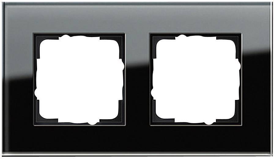 GIRA Schalterprogramm 2fach Rahmen Esprit, Standard 55, System 55 Schwarz 1 St.