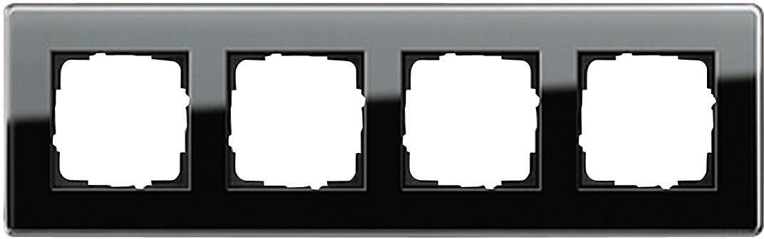 GIRA 4fach Rahmen Esprit, Standard 55, System 55 Schwarz 0214 05 1 St.