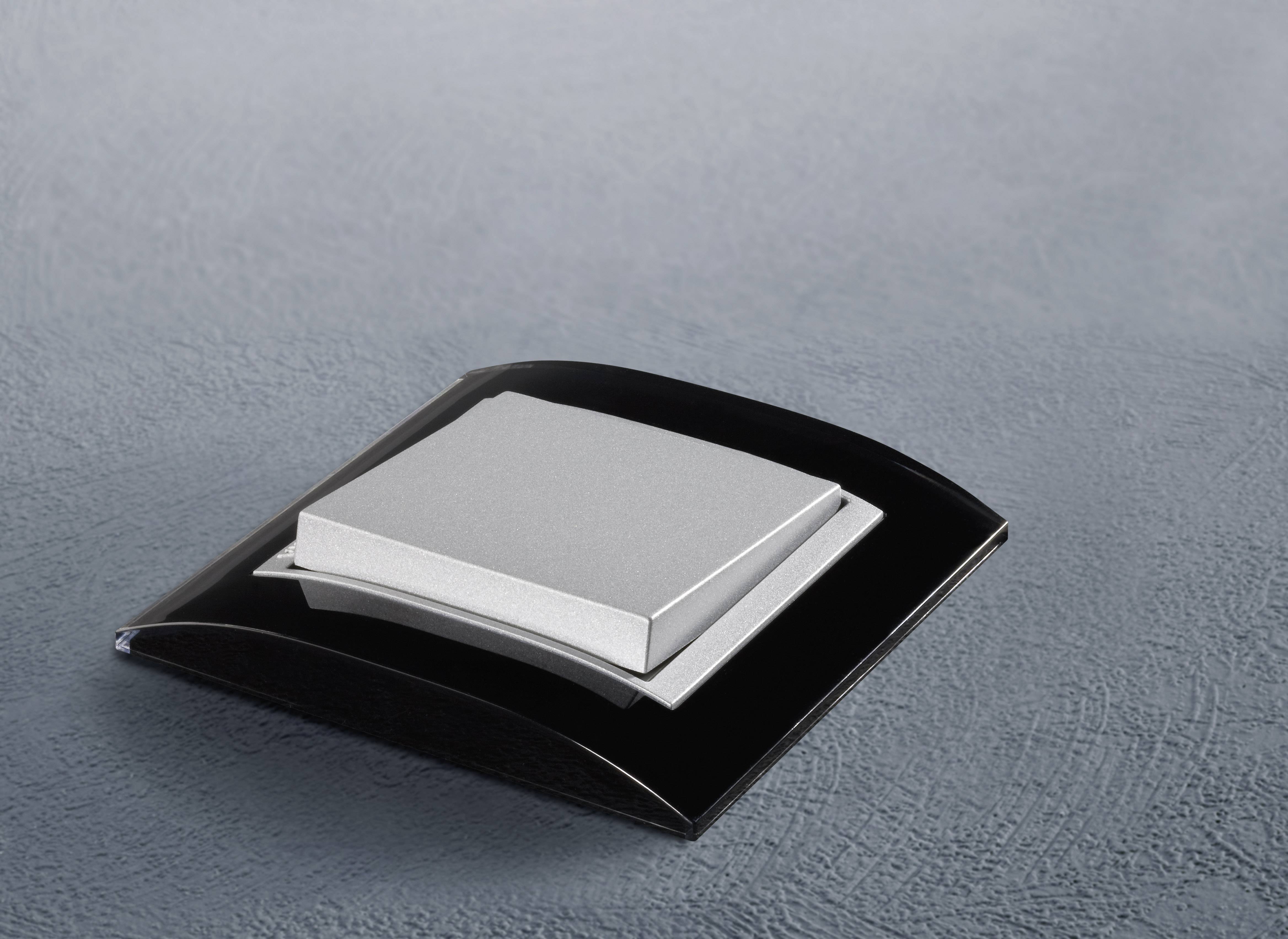 GIRA 1fach Rahmen Event Klar, Standard 55, System 55 Schwarz 0211 736 1 St.