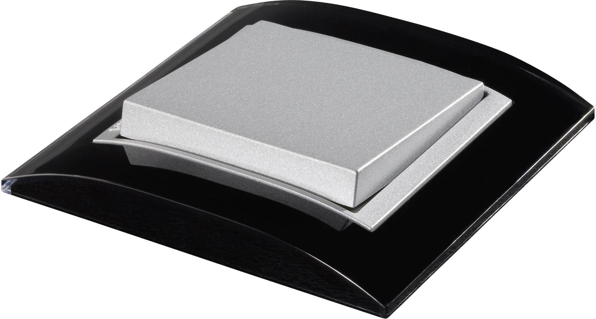 GIRA 1fach Rahmen Event Klar, Standard 55, System 55 Schwarz 0211 736 1 St.