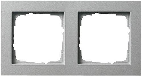 GIRA 0212 25 E2 Frame Aluminium Cover Vertical/Horizontal Break-Proof