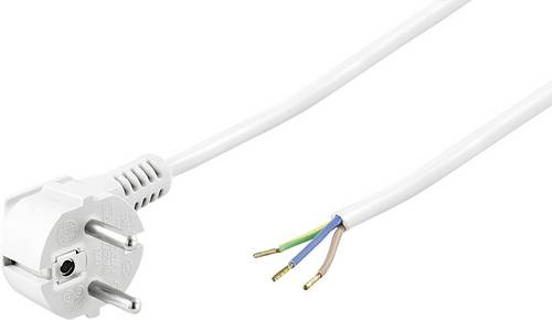 Strom Anschlusskabel Weiß 5.00m