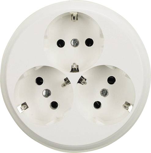 STECKDOSE 3FACH U.P. WEIß