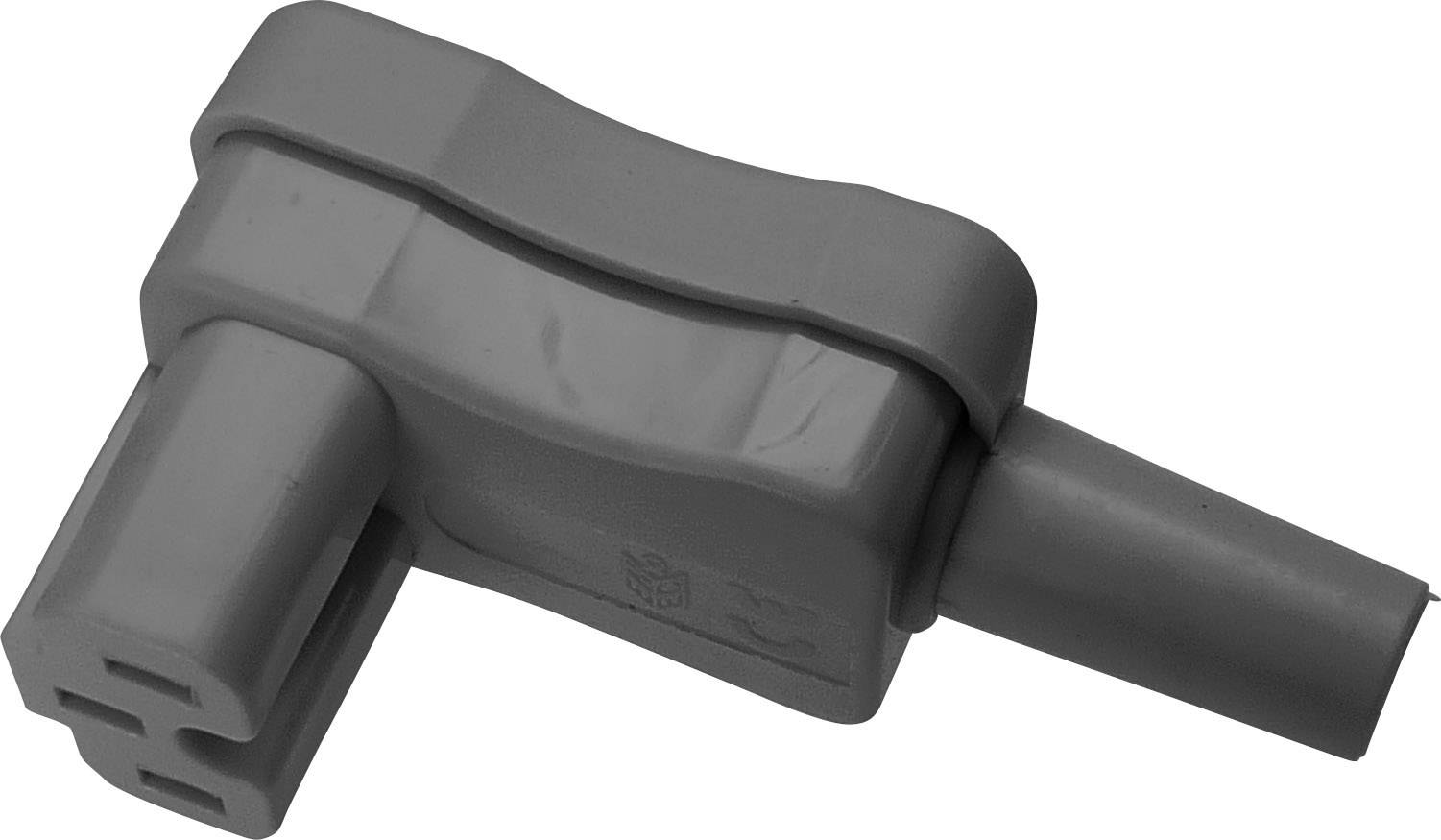 Kaiser 793/gr Heißgeräte-Steckverbinder Buchse, gewinkelt Gesamtpolzahl: 2 + PE 10A Grau