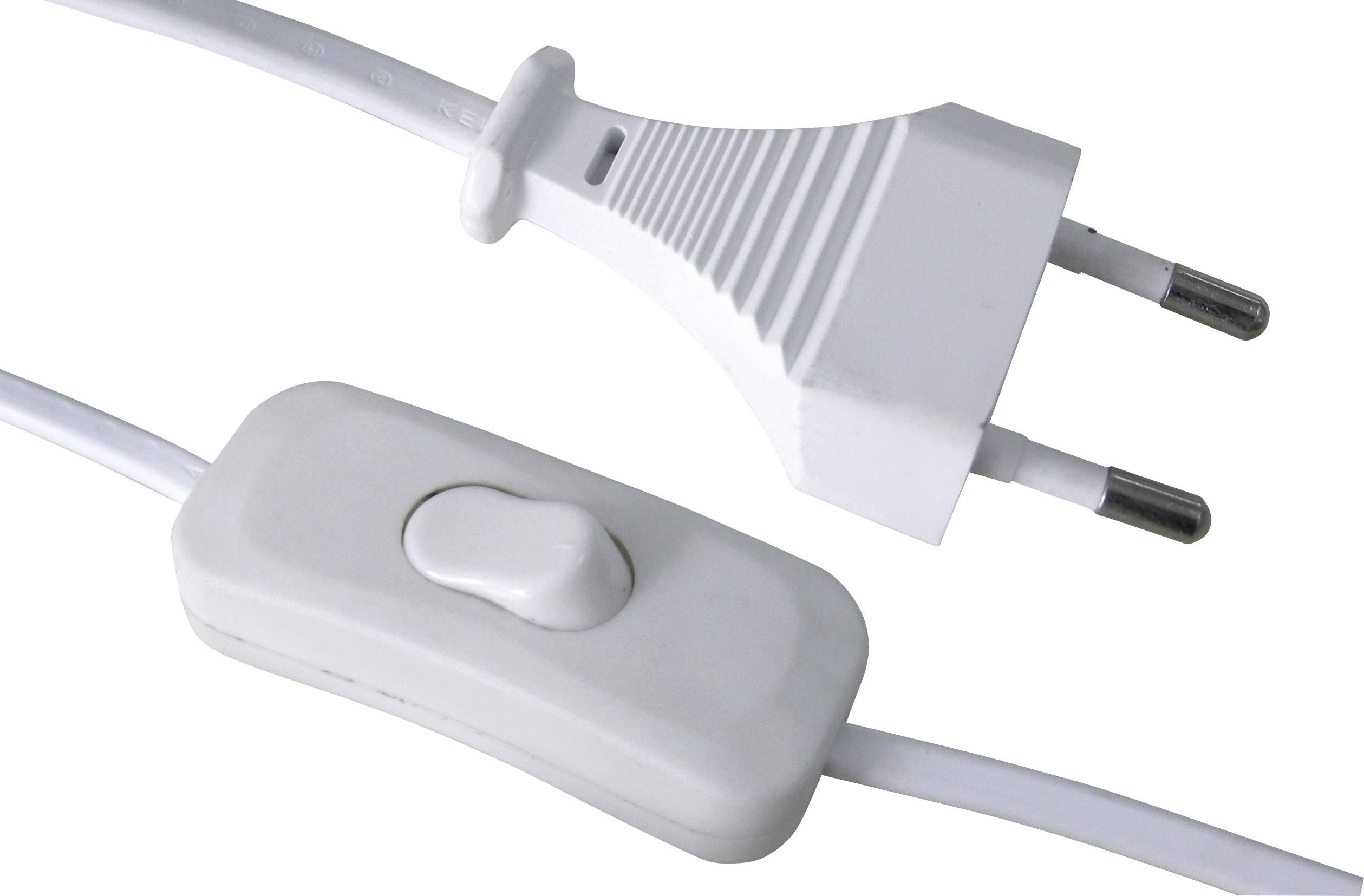GAO 6781 Strom Anschlusskabel Weiß 1.50m