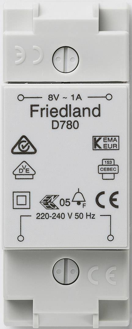 Honeywell Home D780 KlingelTransformator 8 V/AC 1A digitalo