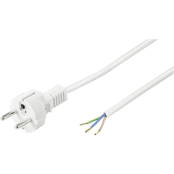 Basetech 612497 alimentation Câble de raccordement blanc 1.50 m