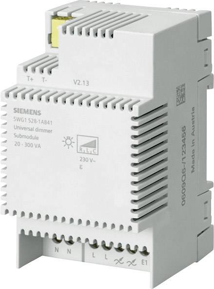 Siemens 5WG15281AB41 Hutschienen Dimmer Geeignet für Leuchtmittel: Energiesparlampe, Glühlampe, Halogenlampe, LED-Lampe