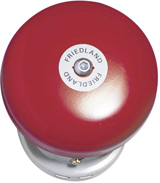 Roter Feueralarm mit dem Markennamen 'Friedland'.