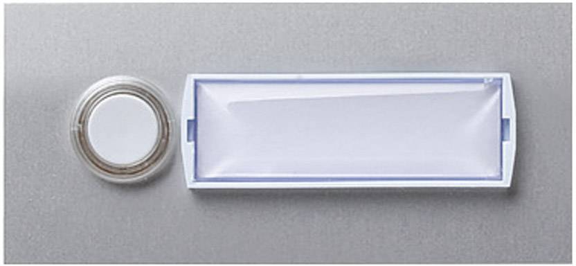 Honeywell Home 400110 Klingelplatte beleuchtet, mit Namensschild 1fach Silber (matt, eloxiert) 15 V
