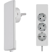 EVOline 151000156300 Steckdosenleiste 3fach Weiß Schutzkontakt 1St. EVOline 151000156300 Steckdosenleiste 3fach Weiß Schutzkontakt 1St.