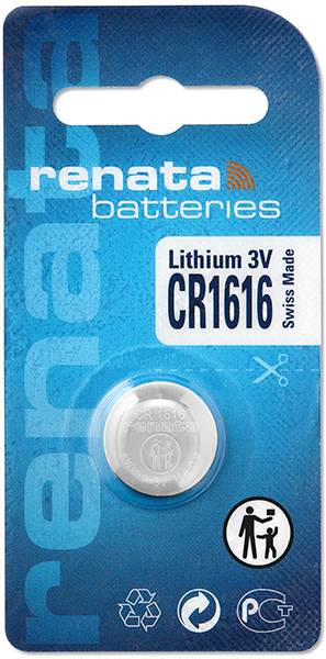 Renata Knopfzelle CR 1616 3V 1 St. 50 mAh Lithium