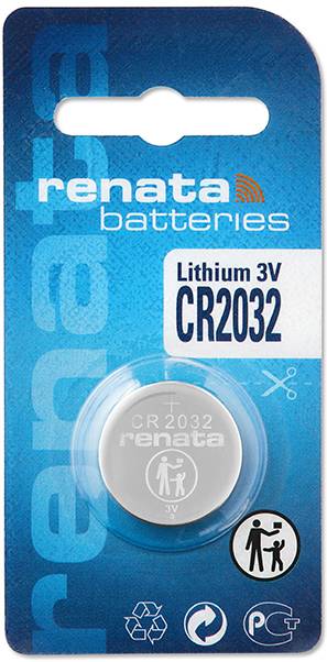 Renata Knopfzelle CR2032 3 V 1 St. 225 mAh Lithium CR2032