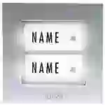 M-e modern-electronics KTB-2 S Klingeltaster mit Namensschild 2fach Silber 12 V/1A M-e modern-electronics KTB-2 S Klingeltaster mit Namensschild 2fach Silber 12 V/1A