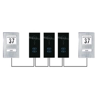 m-e modern-electronics ADV 112 WW Vistadoor Türsprechanlage Kabelgebunden Komplett-Set 1 Familienhaus Edelstahl, Weiß m-e modern-electronics ADV 112 WW Vistadoor Türsprechanlage Kabelgebunden Komplett-Set 1 Familienhaus Edelstahl, Weiß