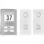 M-e modern-electronics ADV 122 WW Vistadoor Türsprechanlage Kabelgebunden Komplett-Set 2 Familienhaus Edelstahl, Weiß M-e modern-electronics ADV 122 WW Vistadoor Türsprechanlage Kabelgebunden Komplett-Set 2 Familienhaus Edelstahl, Weiß