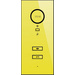 M-e modern-electronics ADV-100W Vistadoor Türsprechanlage Kabelgebunden Inneneinheit Zitronengelb, Weiß