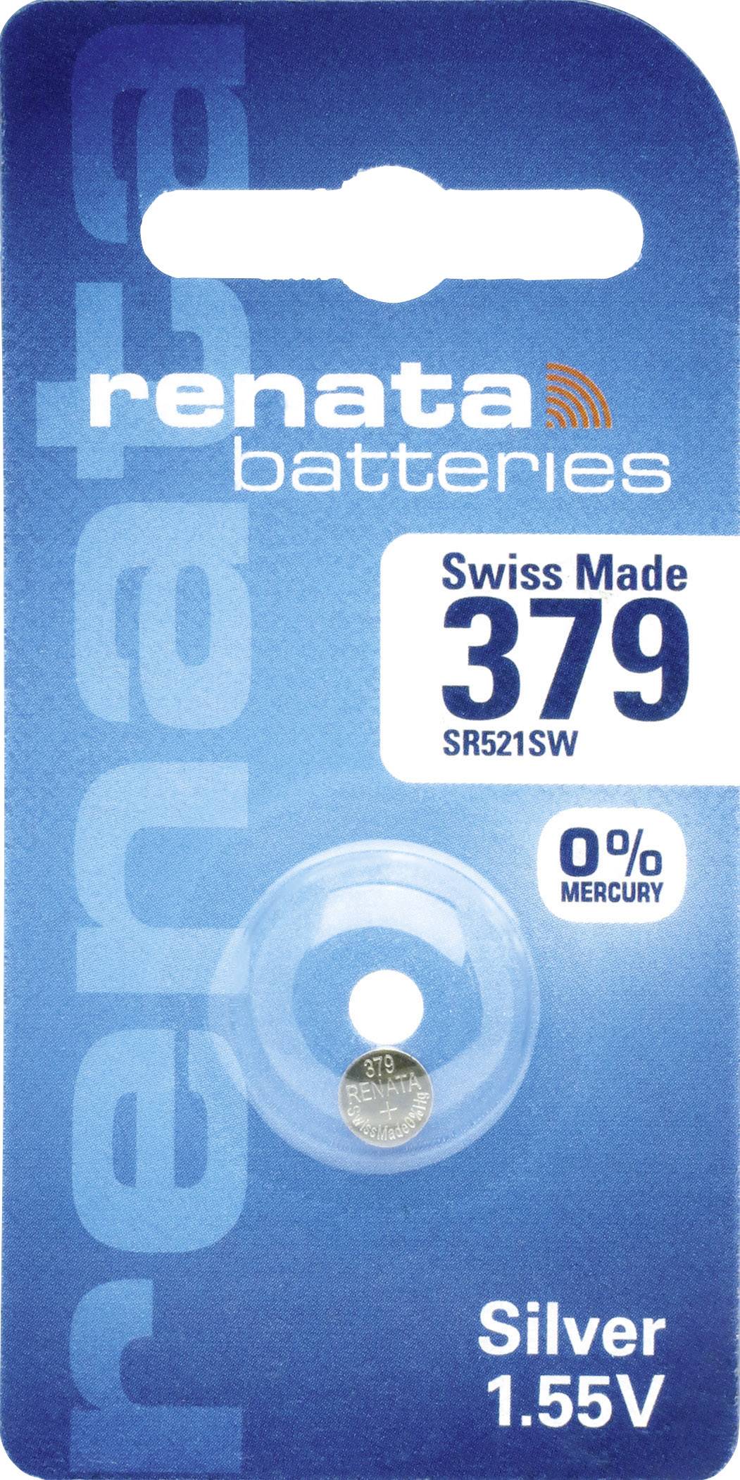 Renata Knopfzelle 379 1.55V 16 mAh Silberoxid