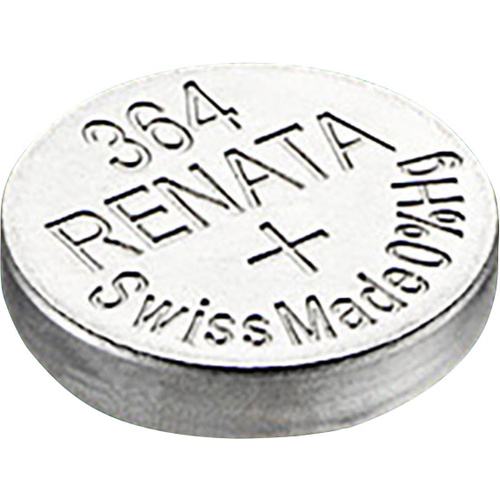 Renata Knopfzelle 364 1.55 V 19 mAh Silberoxid SR60