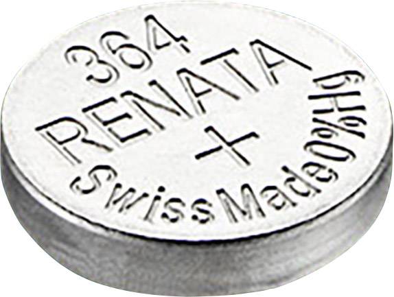 Renata Knopfzelle 364 1.55V 19 mAh Silberoxid