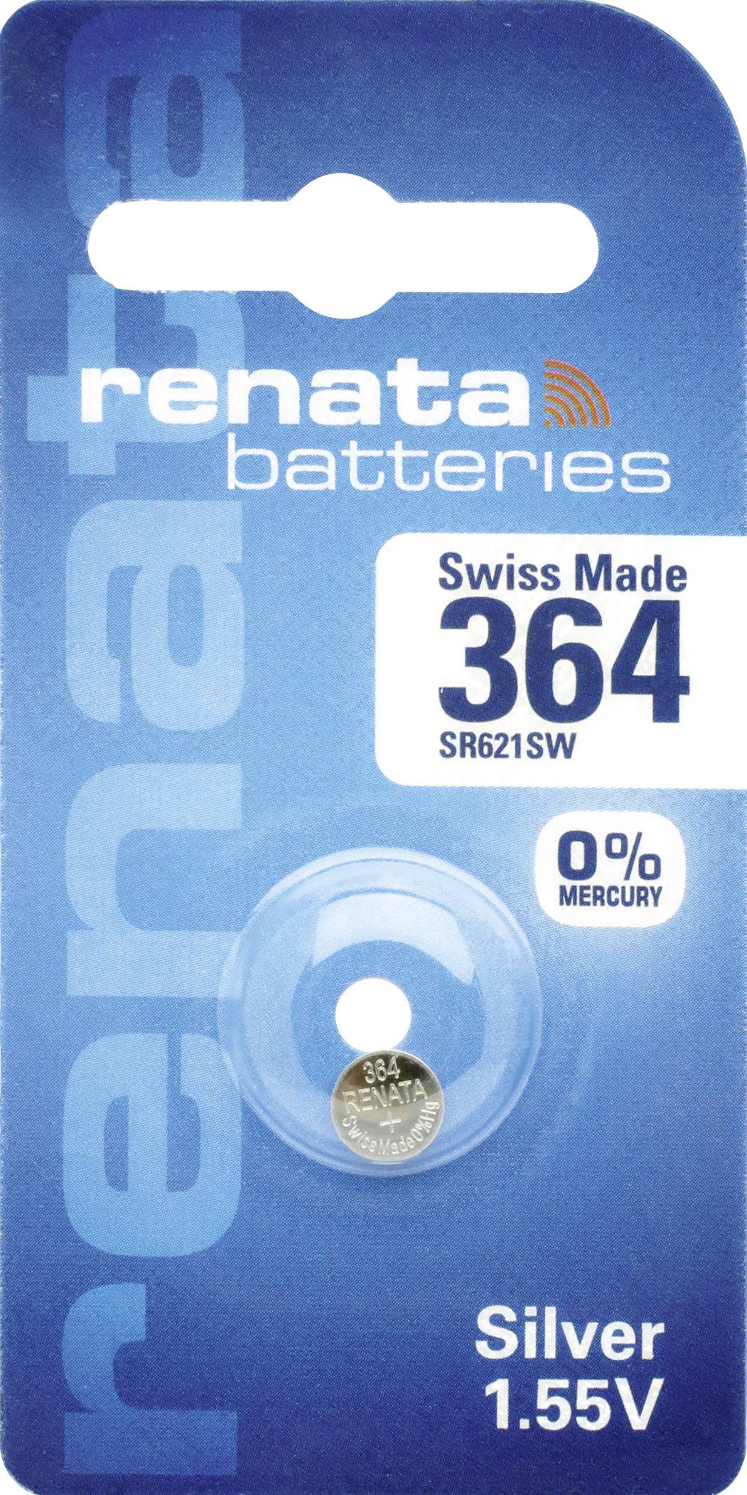 Renata Knopfzelle 364 1.55V 19 mAh Silberoxid
