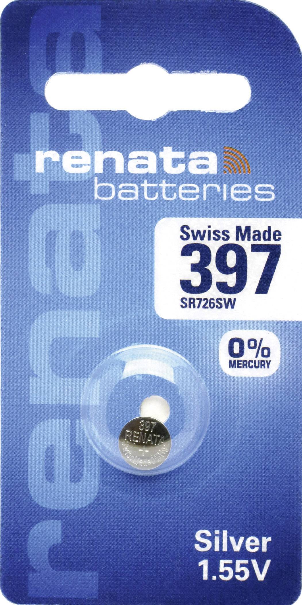 Renata Knopfzelle 397 1.55V 1 St. 32 mAh Silberoxid