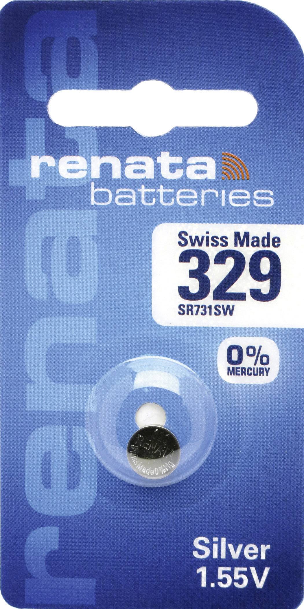 Renata Knopfzelle 329 1.55V 1 St. 37 mAh Silberoxid