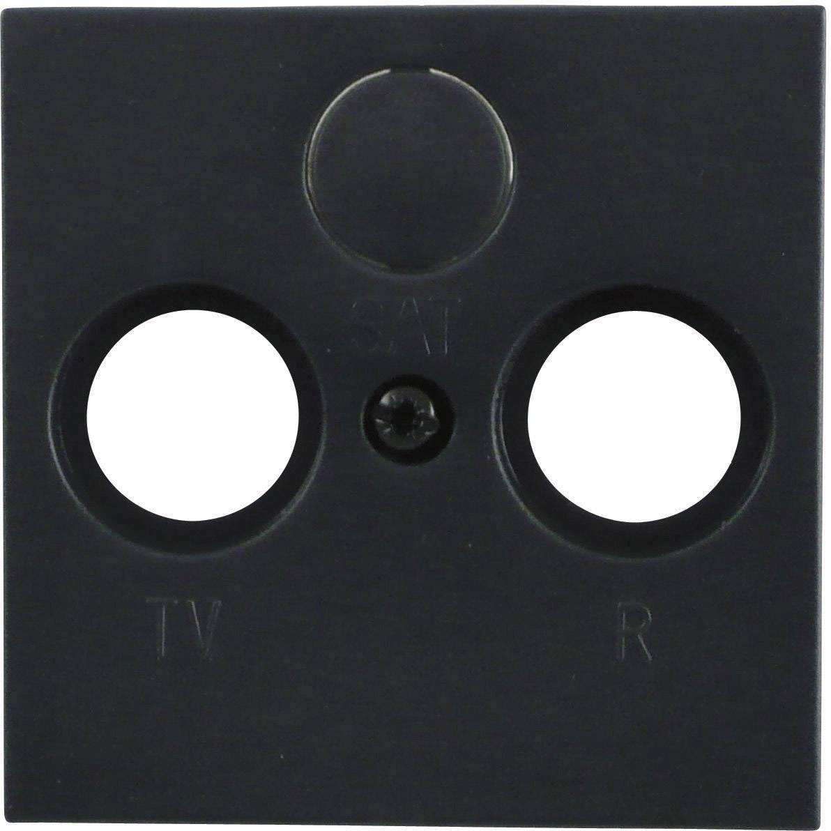 GIRA Schalterprogramm Abdeckung TV-, Radio-, SAT-Steckdose System 55, Standard 55, E2, Event, Event Klar, Event Opak, Esprit, ClassiX Anthrazit 1 St