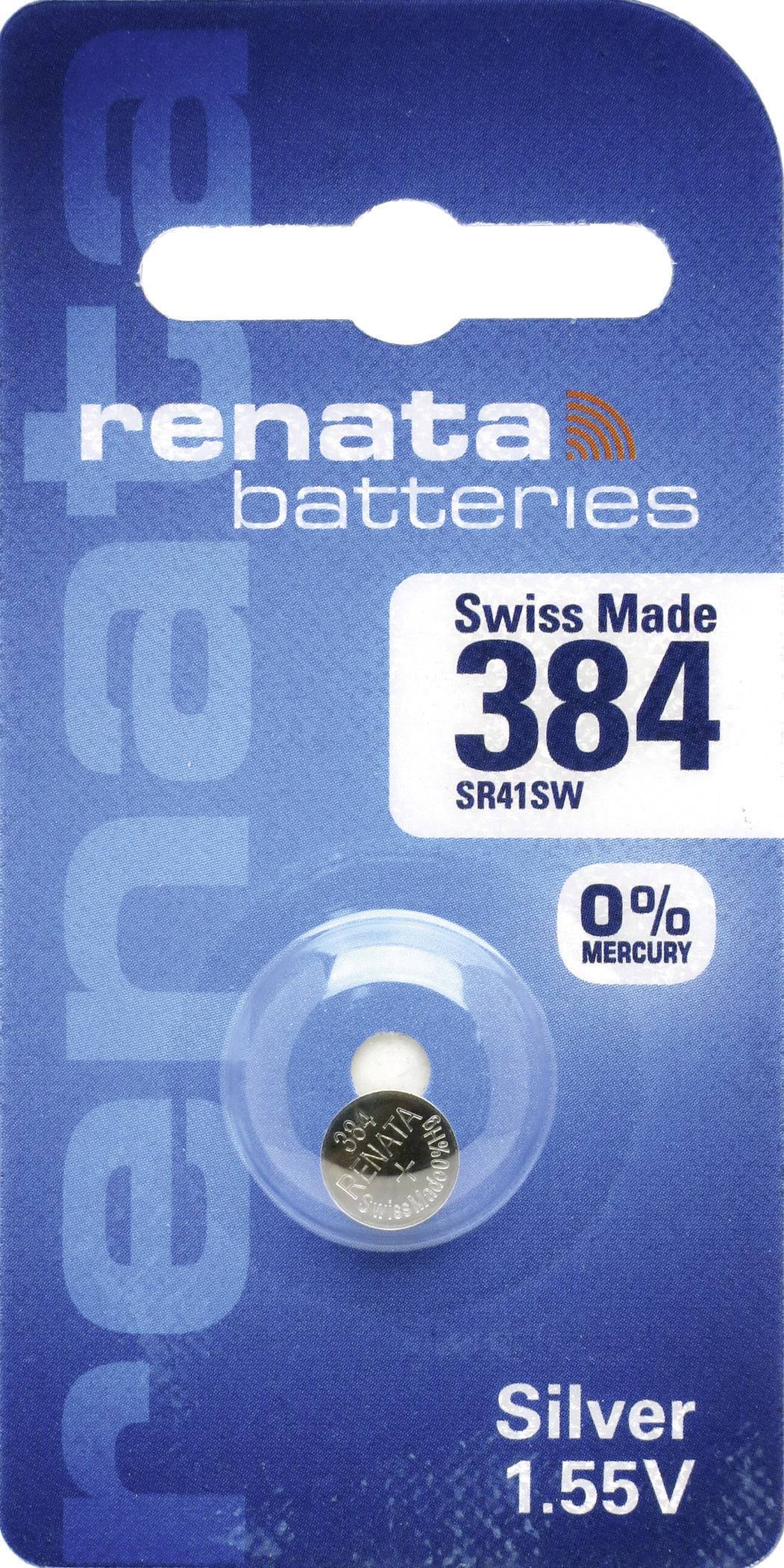 Renata Knopfzelle 384 1.55 V 1 St. 45 mAh Silberoxid