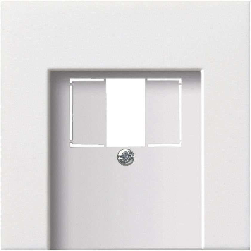 GIRA Schalterprogramm Abdeckung TAE-Steckdose, USB-Steckdose Flächenschalter Reinweiß 1 St.