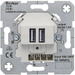 Berker Einsatz USB-Steckdose B.7, B.3, B.1, Modul 2, Q.1, K.5, K.1, ARSYS Polarweiß 2600 09