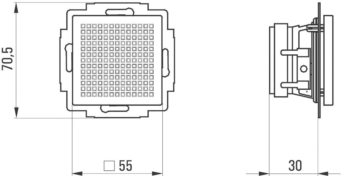 WHD Einsatz Lautsprecher Weiß 103-008-03-000-00 1St.