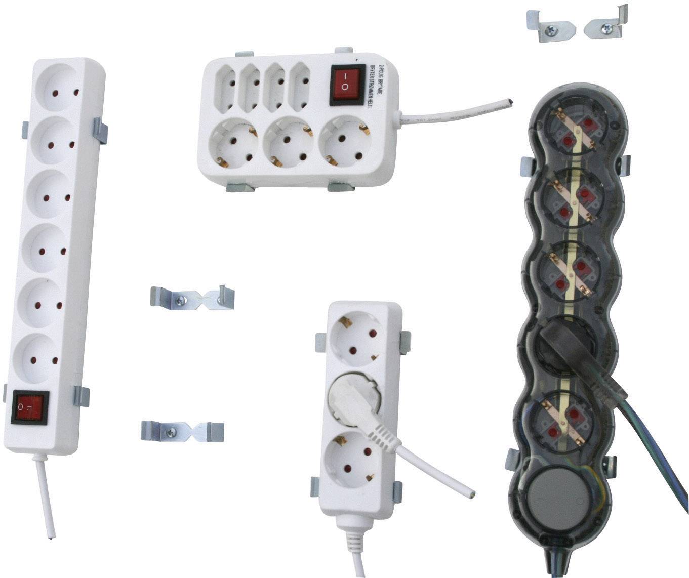 606551 Halter für Steckdosenleisten 1St.