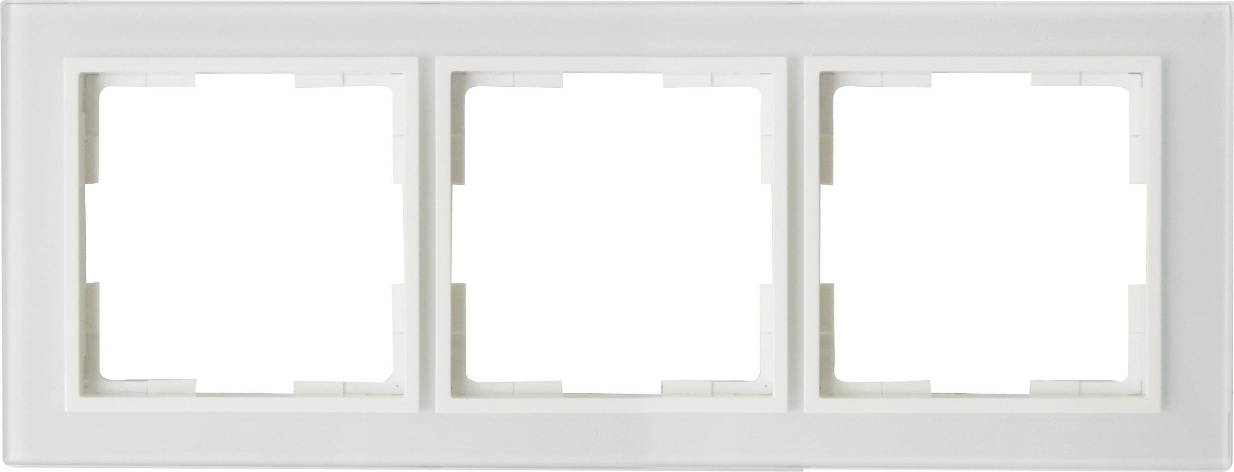 GAO 3fach Rahmen Modul Glas, Klar EFV003-A
