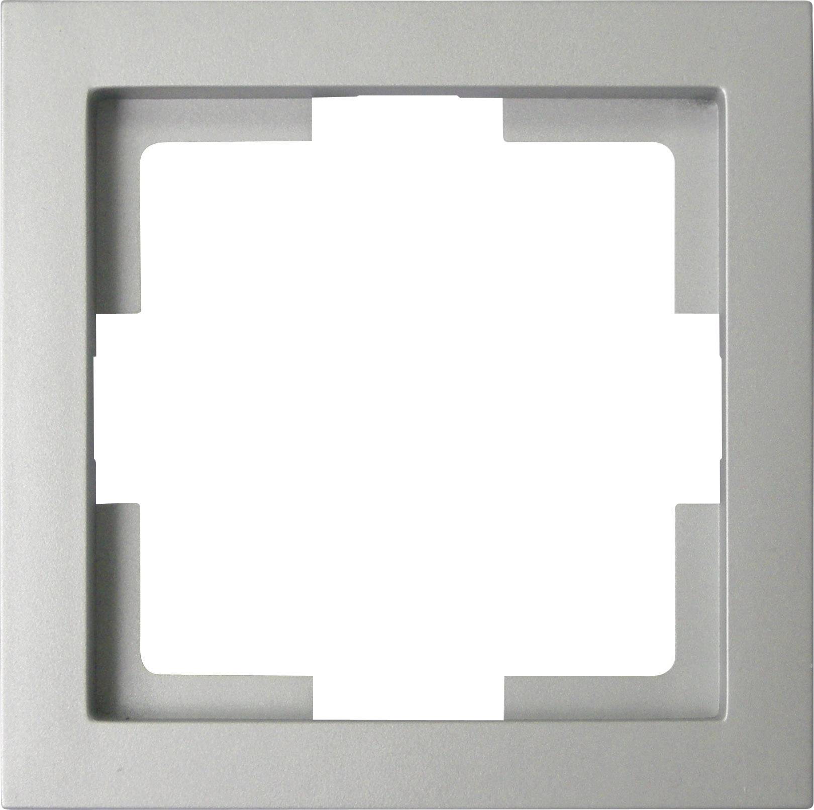 GAO 1fach Rahmen Modul Silber EFT001silver 1St.