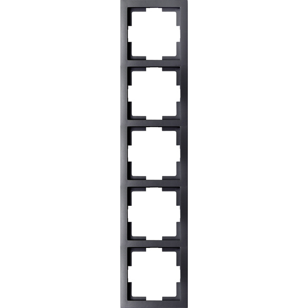 GAO 5fach Rahmen Modul Schwarz EFT005black