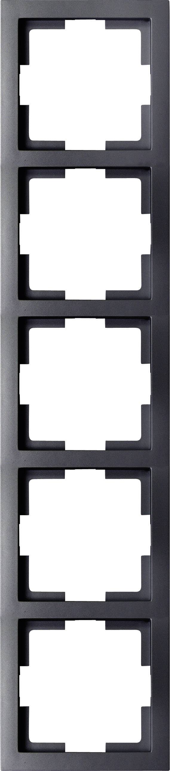 GAO 5fach Rahmen Modul Schwarz EFT005black