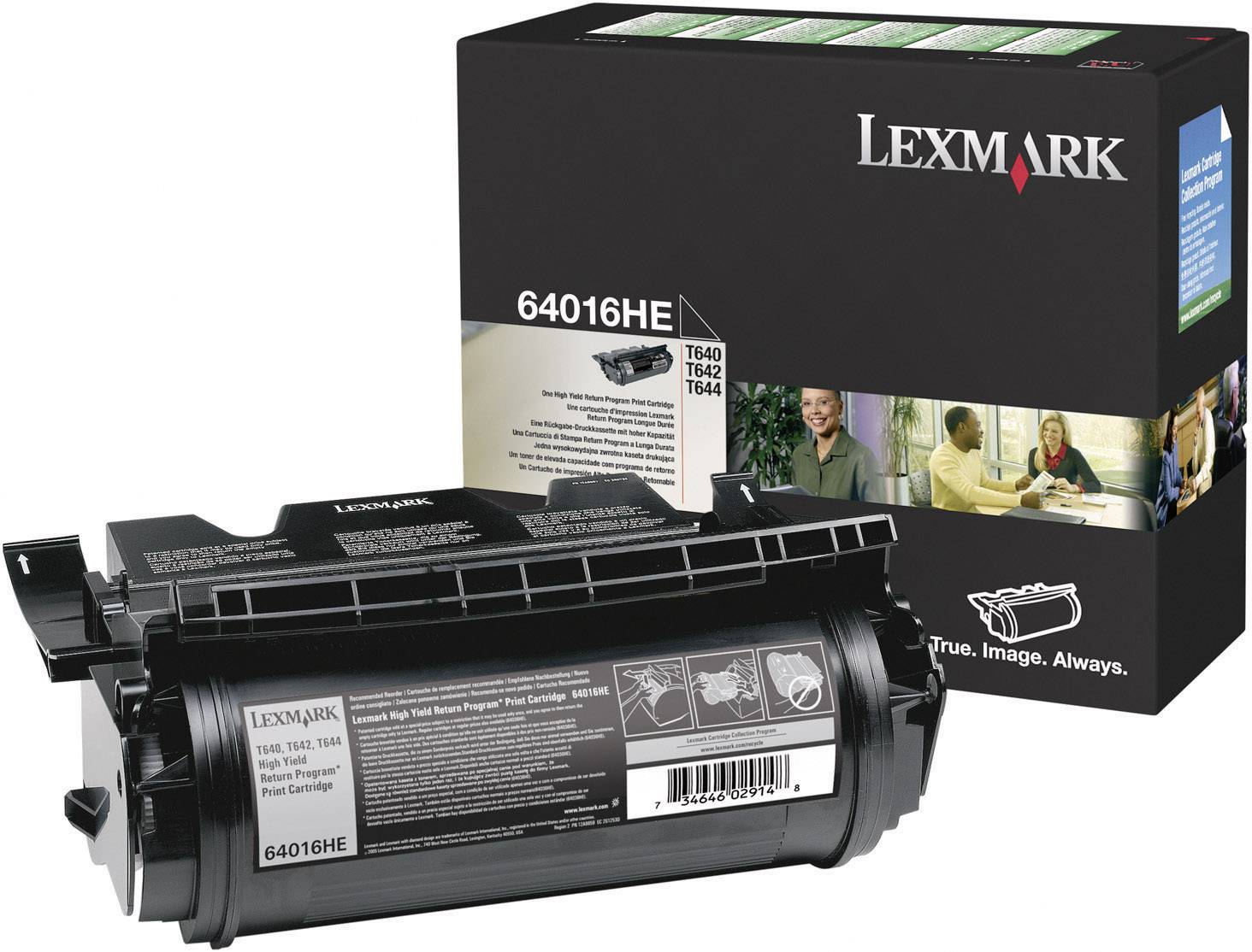 Lexmark Toner 64016HE Original Schwarz 21000 Seiten 64016HE
