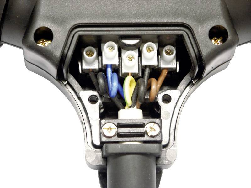 PCE 25311-s5 3fach-Kupplung Gummi 250 V Schwarz IP44