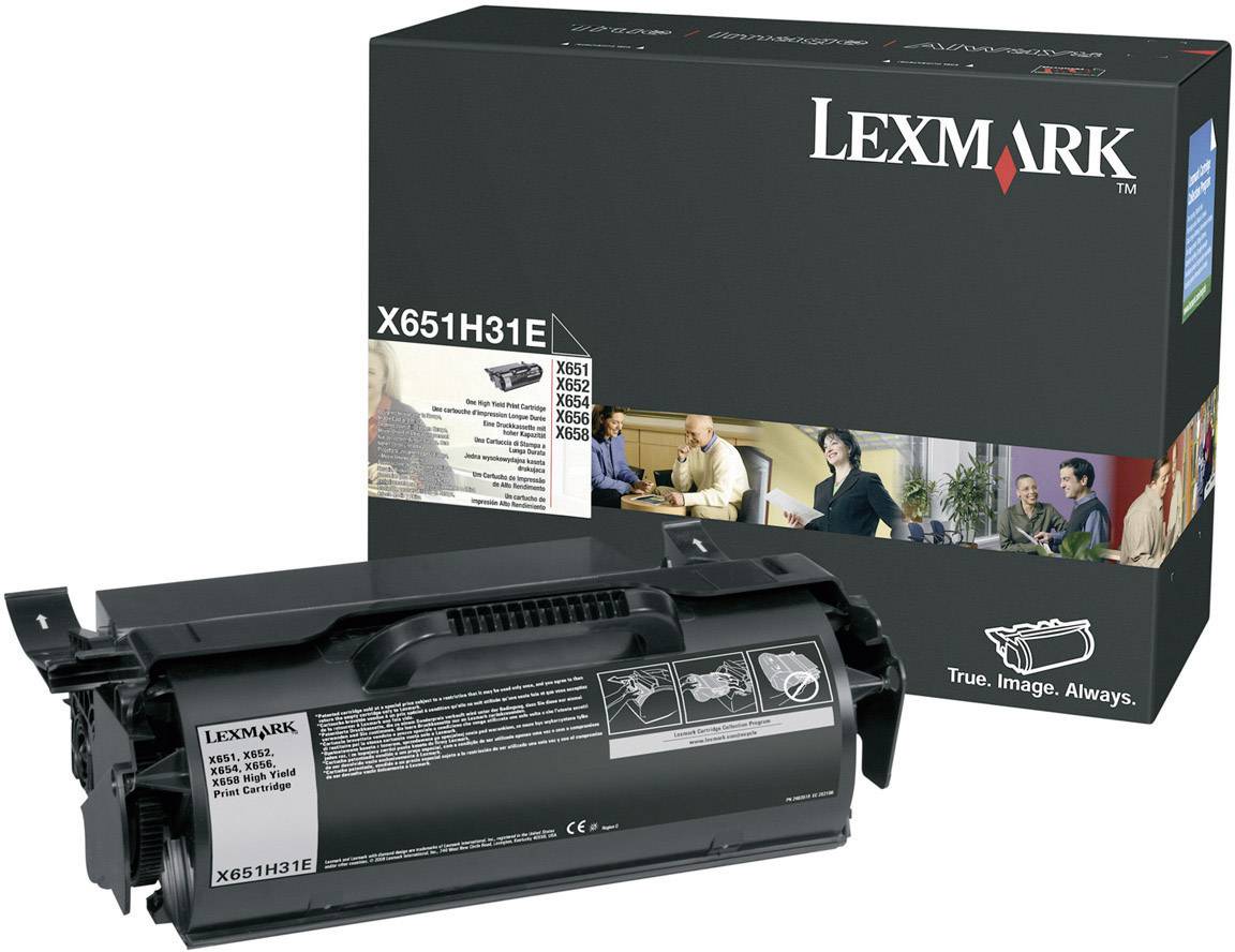 Lexmark Toner X651H31E Original Schwarz 25000 Seiten X651H31E