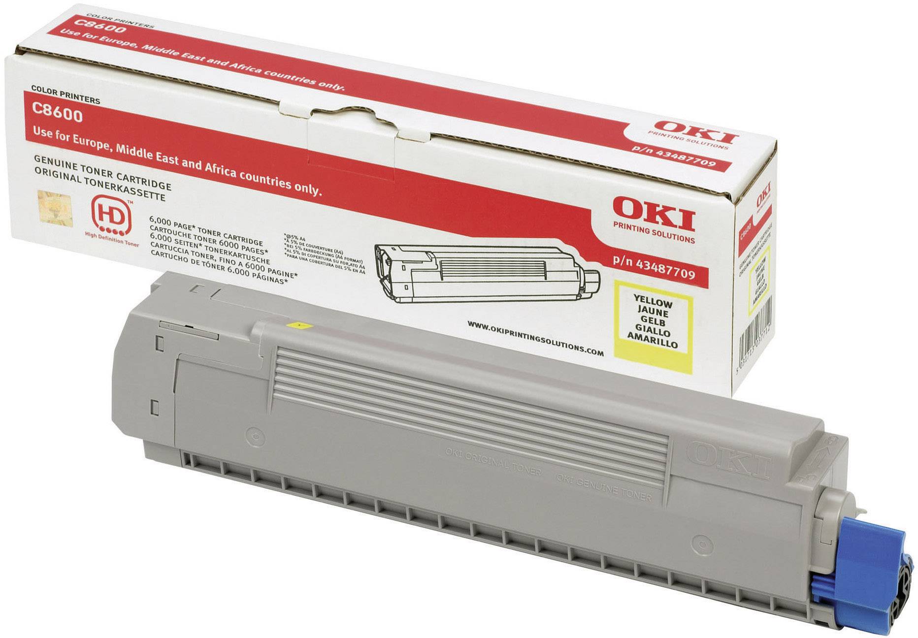 OKI - Gelb - Original - Tonerpatrone - für C8600cdtn