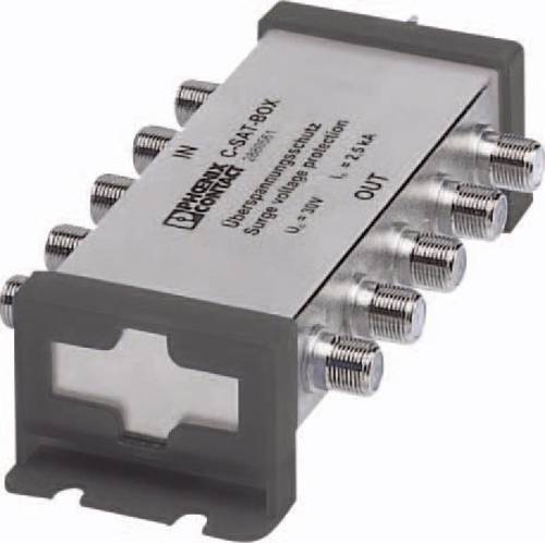 2880561 C-SAT-BOX Überspannungsschutz-SAT-Verteiler Überspannungsschutz für: DVB-